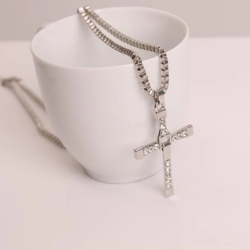 Fast and Furious 6 7 hard gas actor Dominic Toretto / cross necklace pendant,gift for your boyfriend