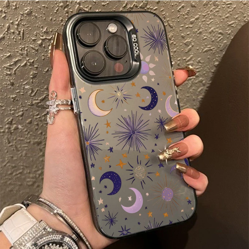 Sun Moon And Stars Romantic Phone Case For Samsung Galaxy S26 ULTRA S25 S24 S23 S22 S21 PLUS FE A56 A55 A54 A53 A36 Soft Cover
