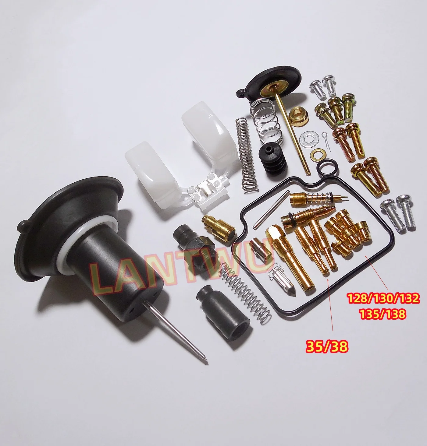 For Honda Rebel 250/CMX 250/CA250 motorcycle carburetor repair kit (single carburetor version) with plunger assembly