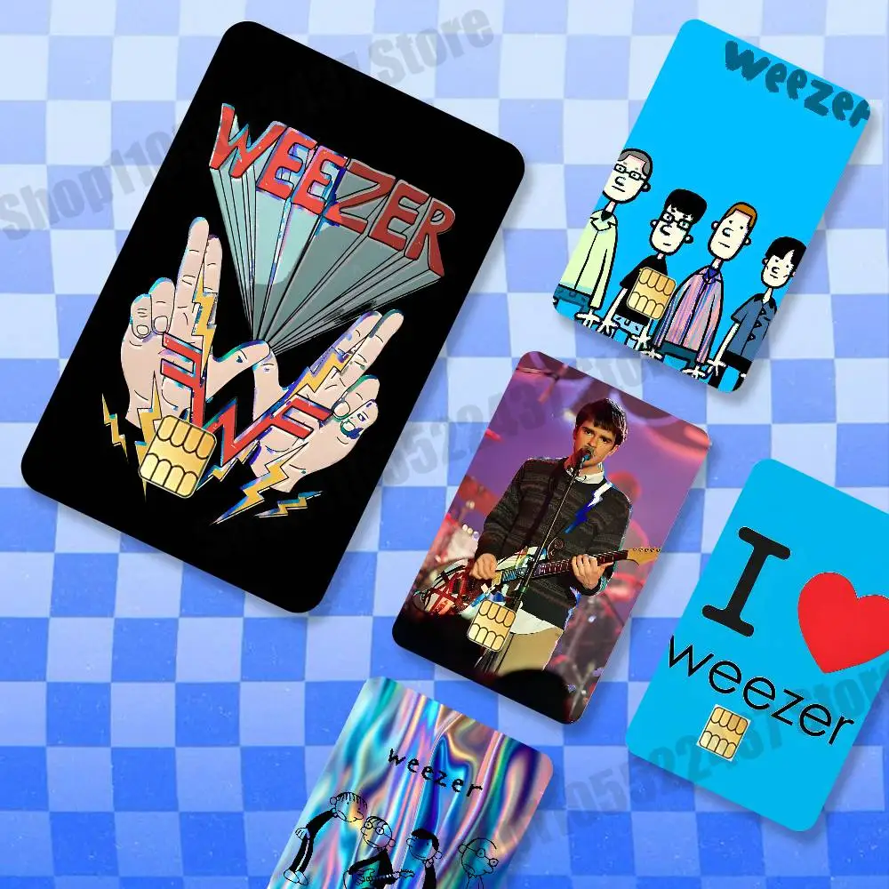 

Band W-Weezer Holographic Laser Shinny Film Skin Cover Sticker for Debit Credit Card Bank Card