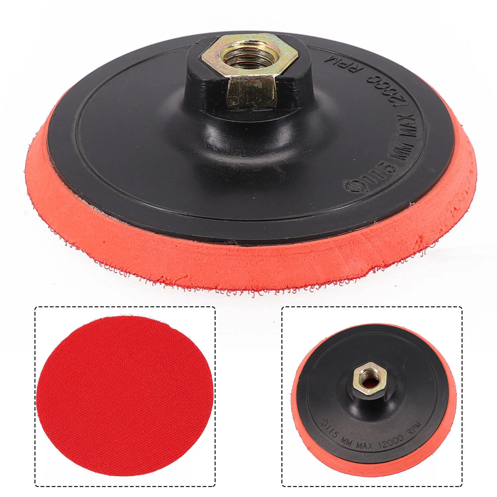 

1pc 4.5 5 inch 115 125mm Backing Pad Hook And Loop Backed Plate Abrasive Disks For Sander Angle Grinder Power Tool