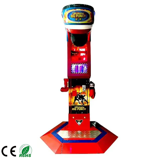 Coin Operated Game Street Hammer Boxing Machine Arcade Boxing Punch Machine vr shooting simulator