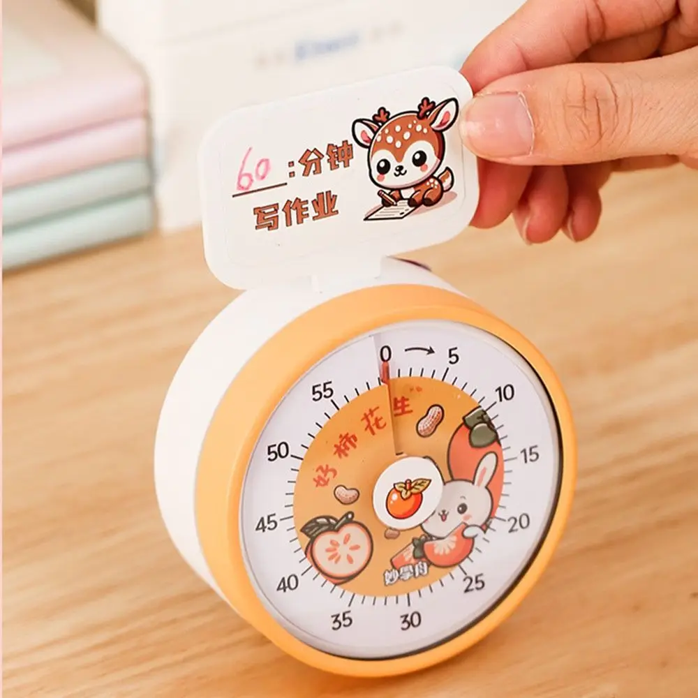 Visual Desk Timer Multifunctional Cartoon Countdown Timer Rainbow Pattern Time Management 60 Minutes Alarm Clock