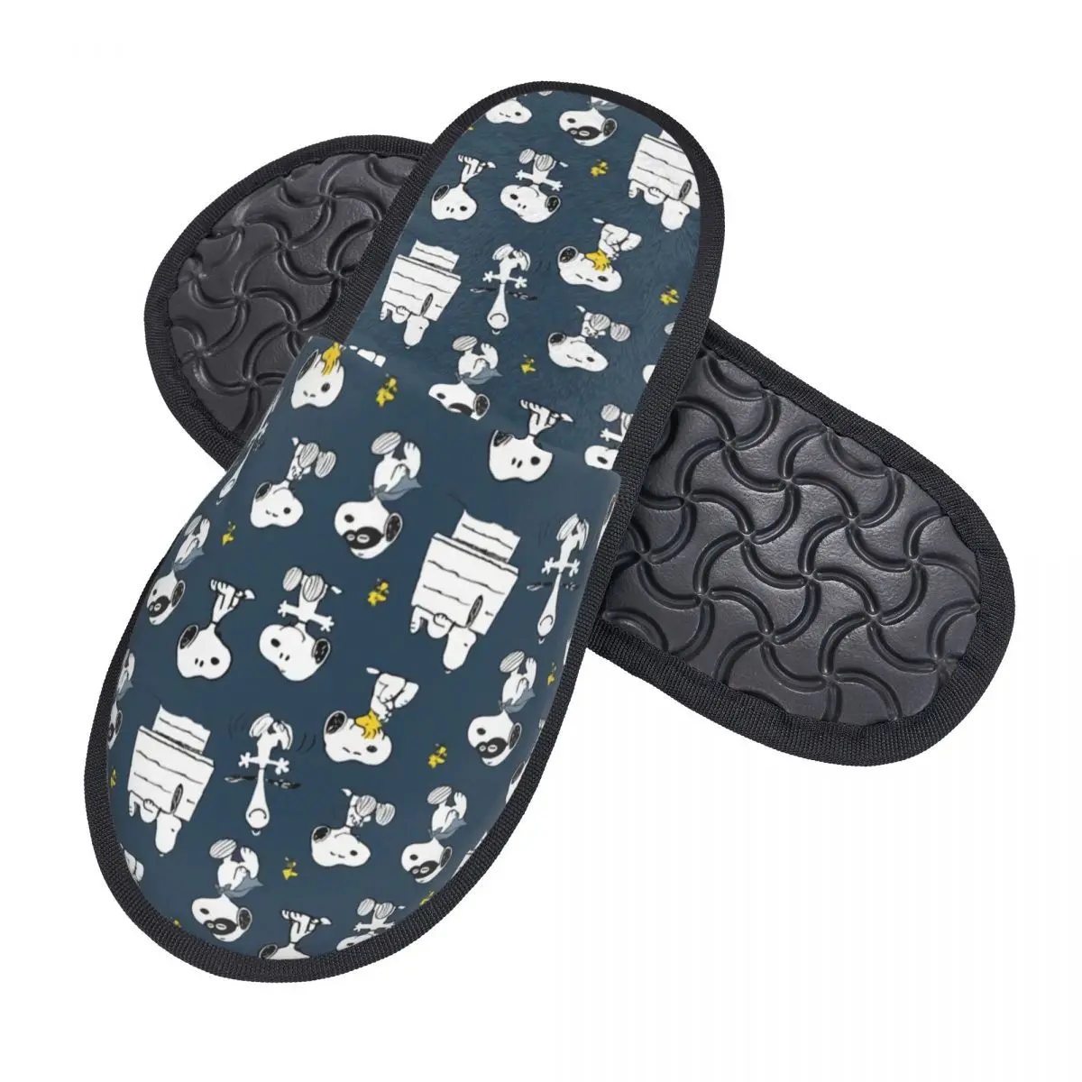 Pantofole da casa con motivo a cartoni animati da donna con stampa personalizzata S-Snoopys Cozy Warm Memory Foam Fluffy Slipper Indoor Outdoor Shoes