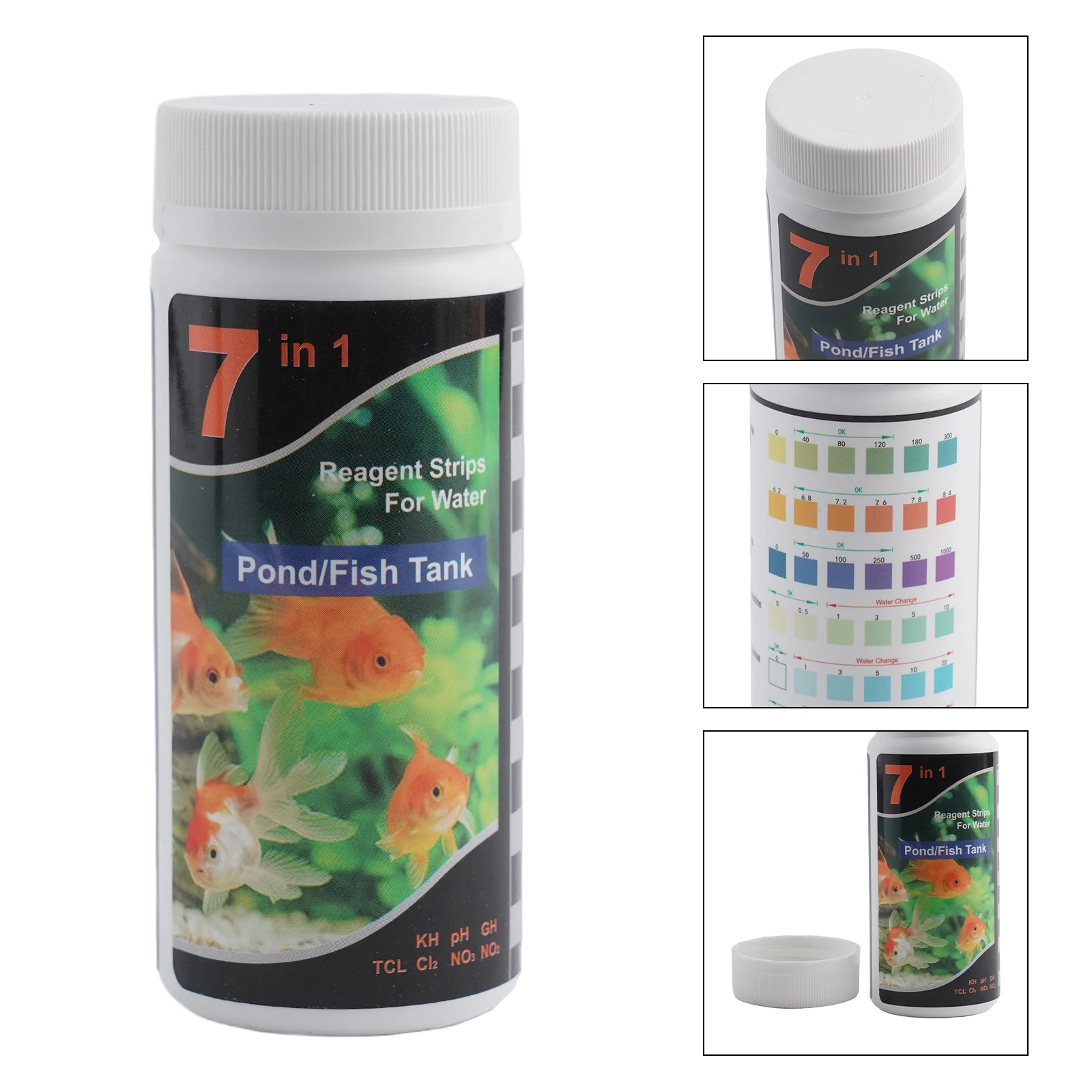 Brand New Long Lasting PH Test Strips Kit Total Silane Tropical 7 In 1 Residual Silane Aquarium Drinking Water