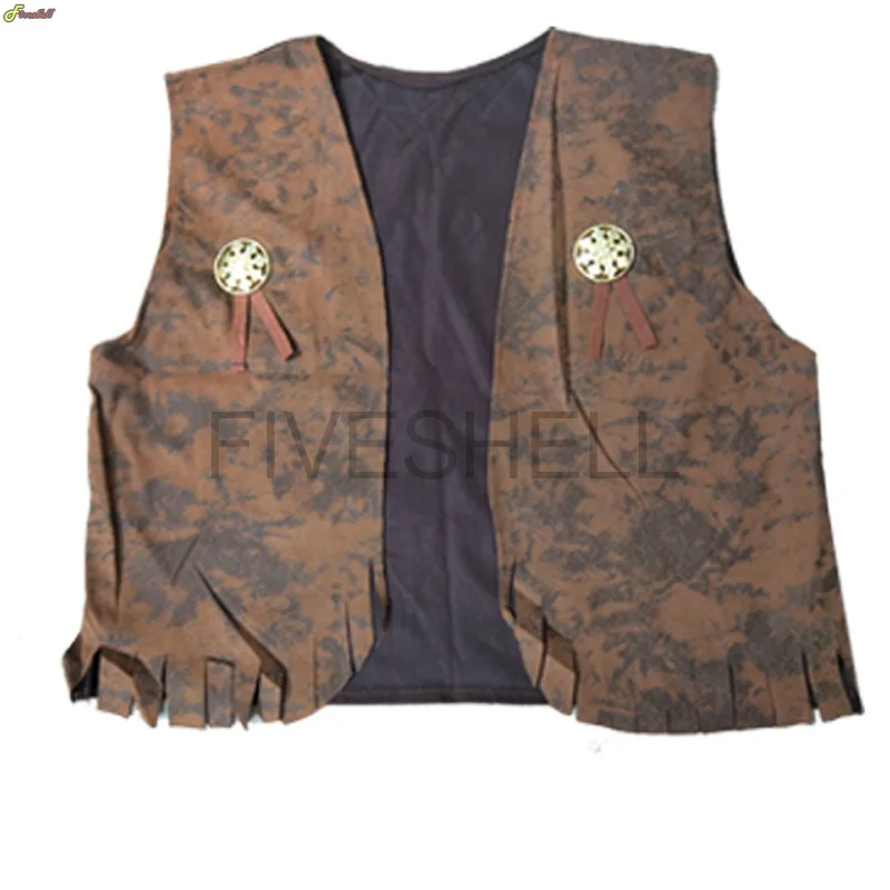 Halloween COS Masquerade Ball Costume Denim a tema Cosplay Costume Western Denim Suit Denim Vest Priate Set per uomo donna