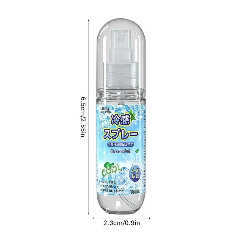 50/100Ml Koelspray Natuurlijke Muntnevel Voor Snelle Koele, Langdurige Koelspray Voor Sportuitjes Kamperen En Zomer