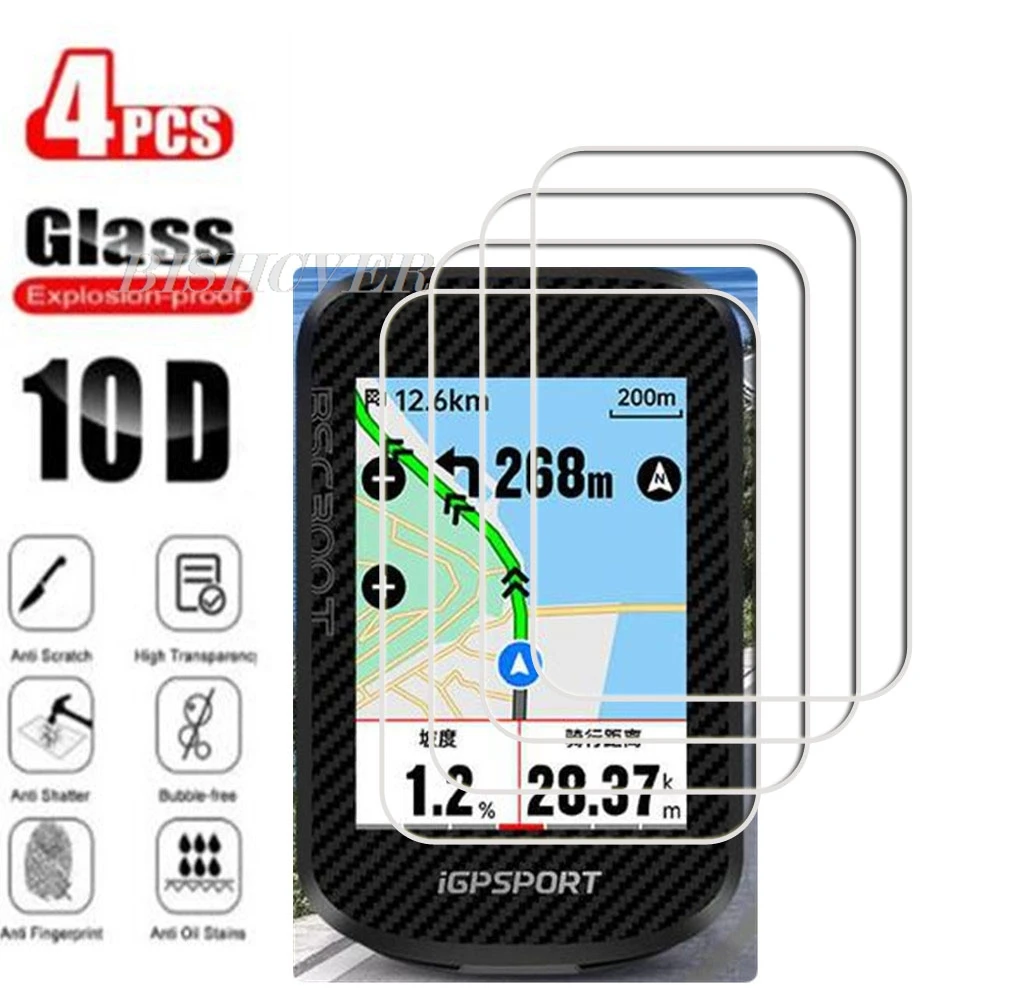 

4PCS HD Original For iGPSPORT BSC200 BSC300 GPS Tempered Glass Protective ON iGS800 BSC200S BSC300T Screen Protector Cover Film