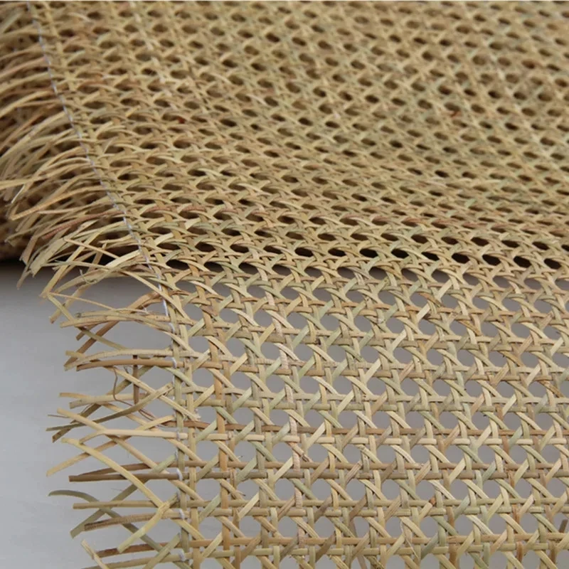 

15 Meters/Roll Natural Indonesian Real Rattan Cane Webbing Roll Furniture Chair Table Ceiling Background Door DIY Material