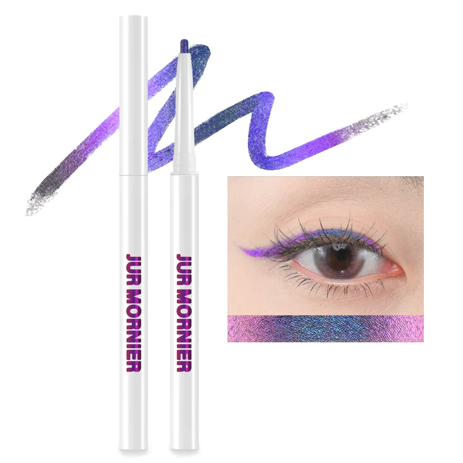 JUR MORNIER Multichrome Eyeliner Gel,Smooth Comfortable Eye liner,Longstay Waterproof Professional Eye Makeup