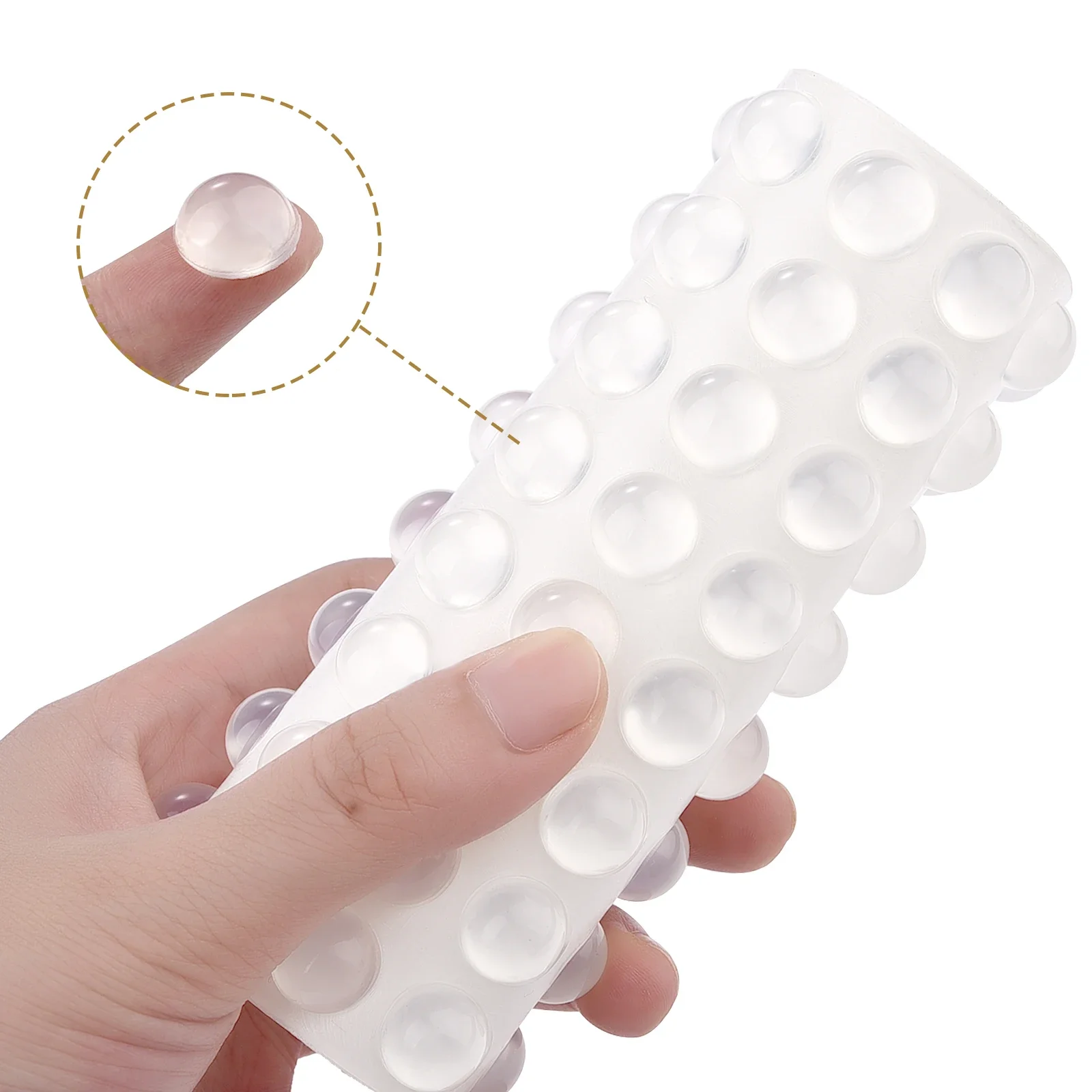 36/64/100pcs Anti-collision Sticker Self-adhesive Silicone Particles Round Bumpers Anti Slip Shock Absorber Foot Pads Damper