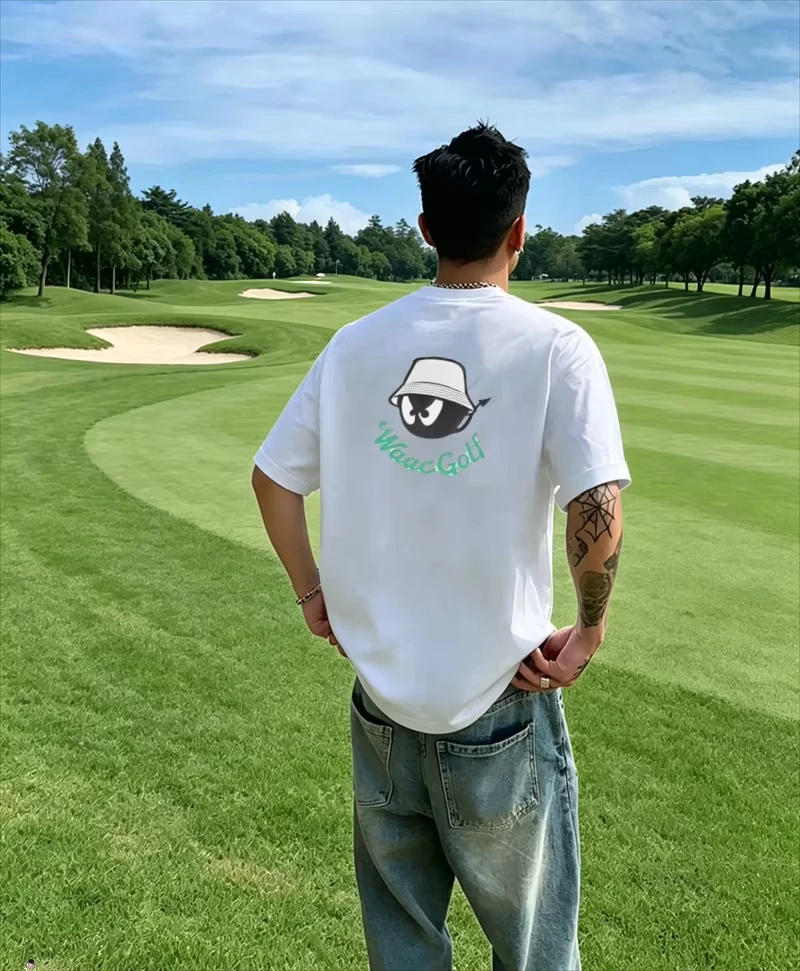 Streetwear Brand Golf - White Trendy Golf Wear Brand T-Shirt