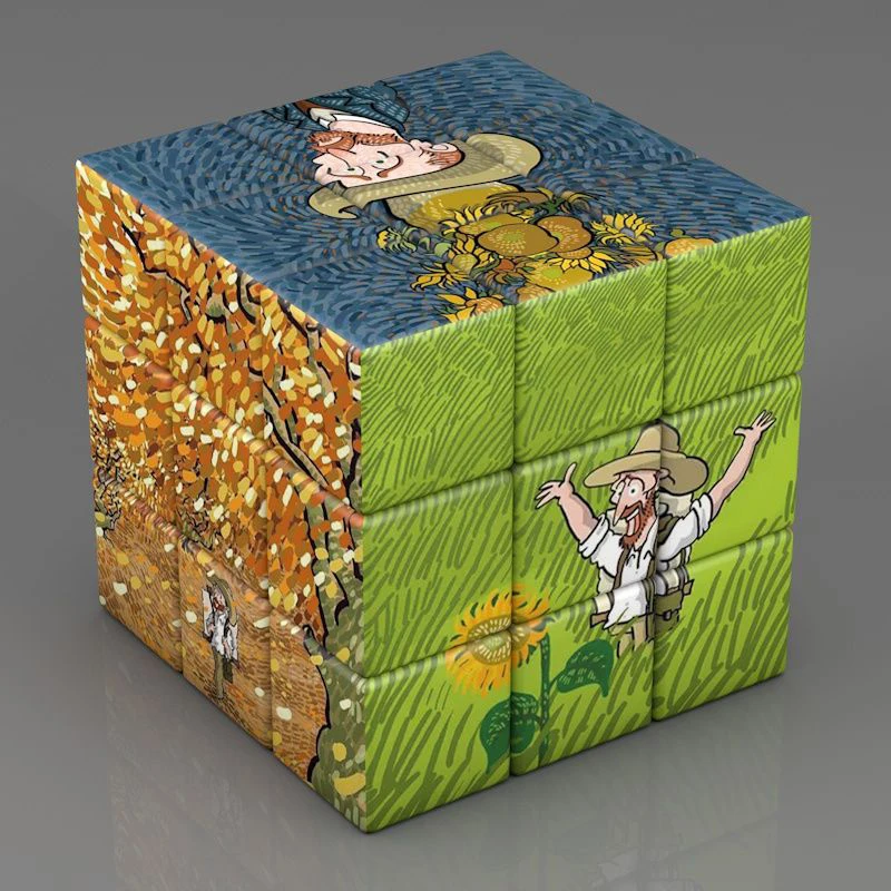 Kids 3x3x3 Magische Kubus Speelgoed voor Kinderen Leren Educatief 3x3 Puzzel Magico Cubo wereld Meesterwerk Volwassen Decompressie Kubussen