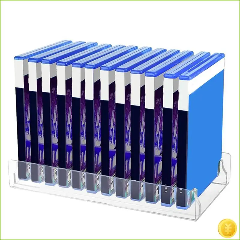 CD Holder 2 Pack, Clear Acrylic CD Organizers, CD Display Rack Holds For Media Shelf Storage And Organization