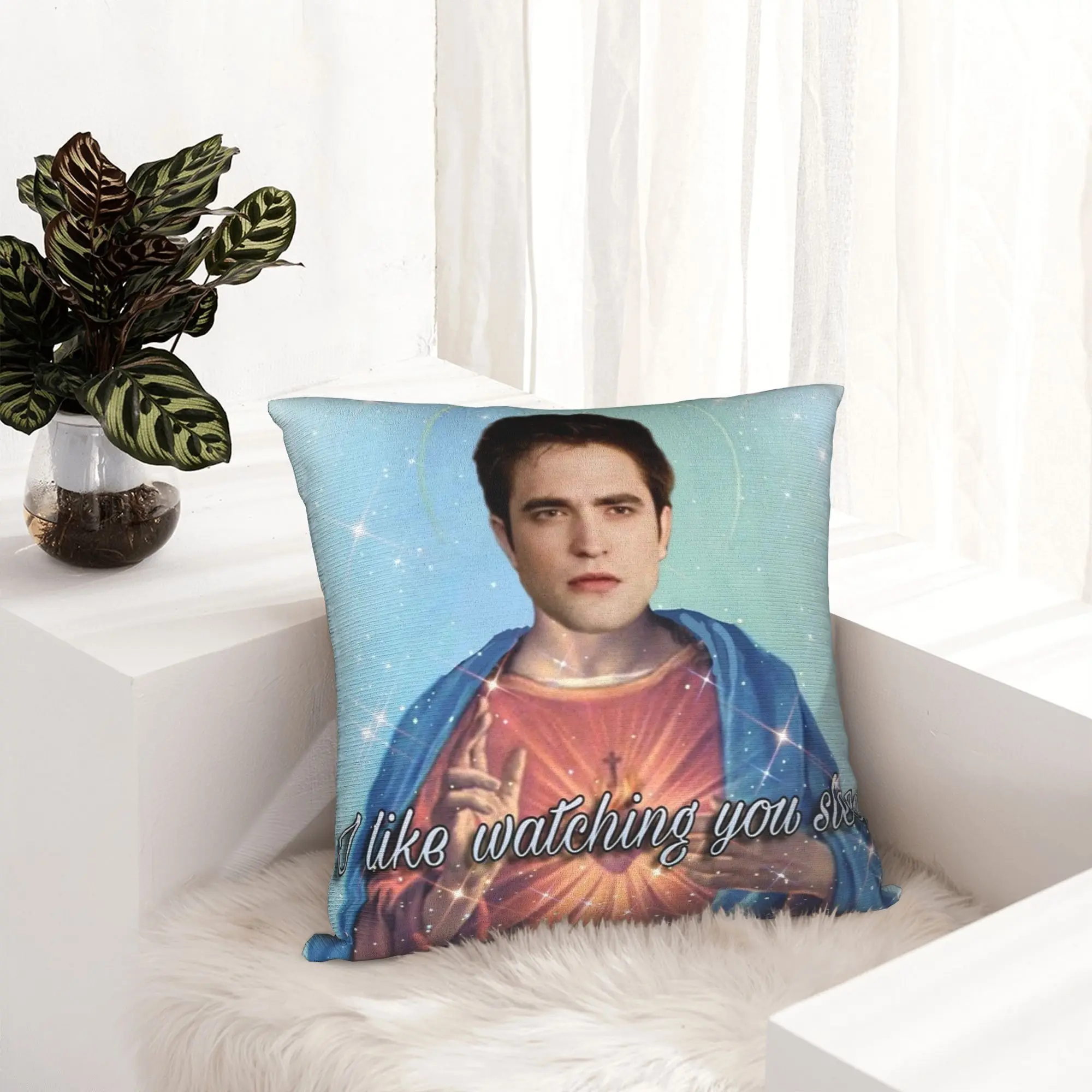 Twilight Edward Jesus Pillowcase Printed Cushion Cover Decoration  Pillow Case Cover Home Square