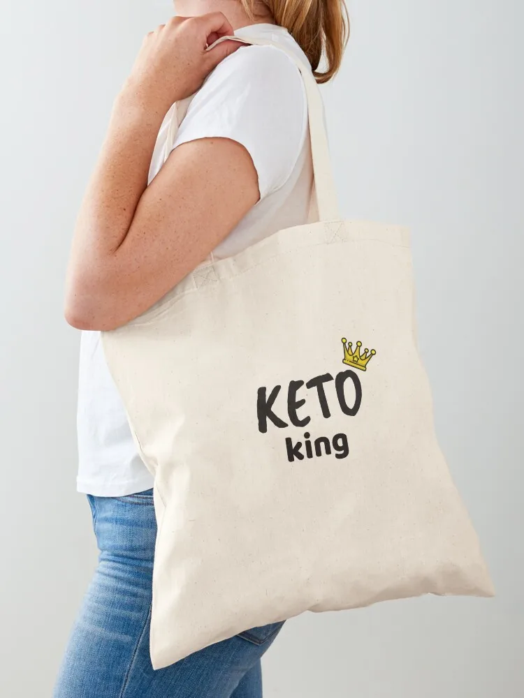 Keto King cool keto life quote Tote Bag tote bag men Women's bags tote bag screen