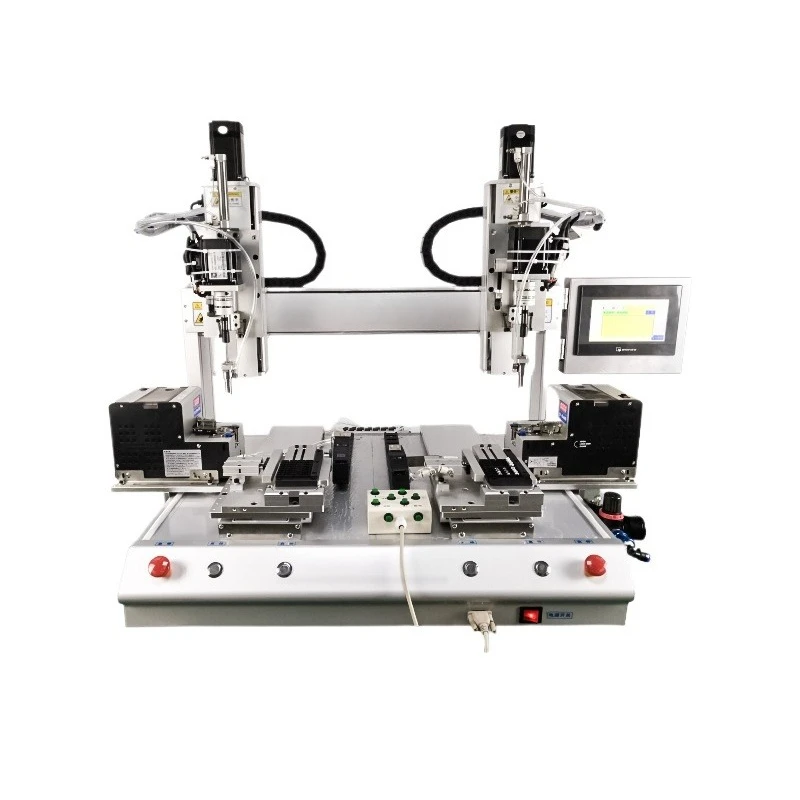 

Coordinate type automatic screwing machine desktop double station suction type automatic locking screw machine automatic