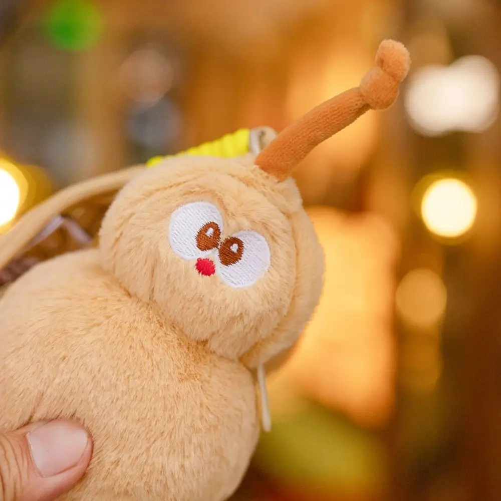 

Delicate Plush Cartoon Calabash Keychain Fluffy Toy Car Keychain Doll Soft Bag Pendant Gifts