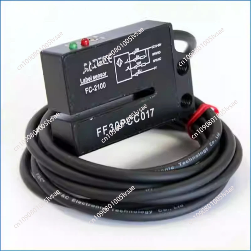 FC-2100 FC-2100P F & C  Label Sensor 4 Kabel NO NC Listrik Label Detektor Foto Sensor