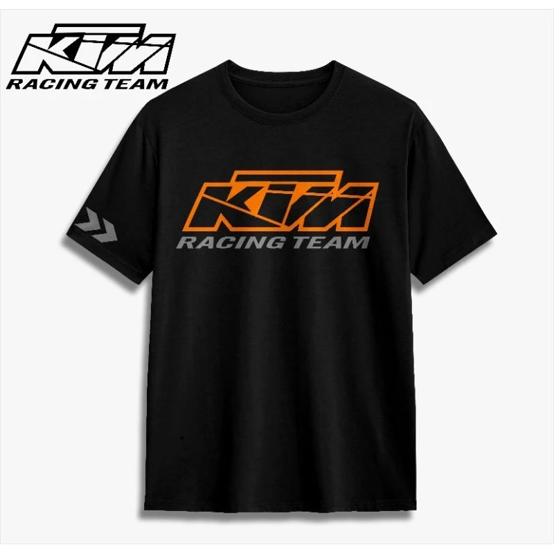 2026 Men's 100% Cotton KTM Racing Motocross T-Shirt, Summer Casual Streetwear view 3