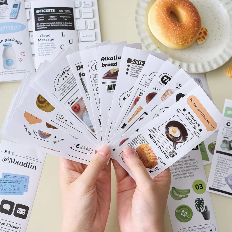 

Набор корейских эстетических наклеек - 30 шт. минималистичных наклеек для журнала и скрапбукинга
