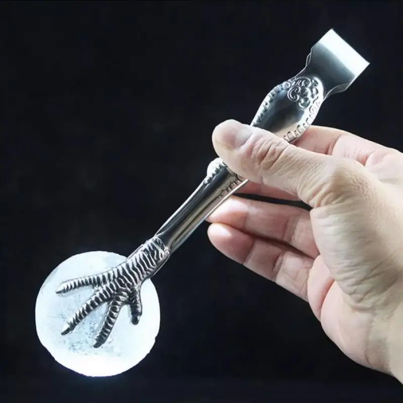 الفولاذ المقاوم للصدأ تخدم تونغ مخلب أقدام الدجاج شكل ملقط ل دلو الثلج مضحك ملقط السكر المطبخ الغذاء الإفطار الشواء كليب #5