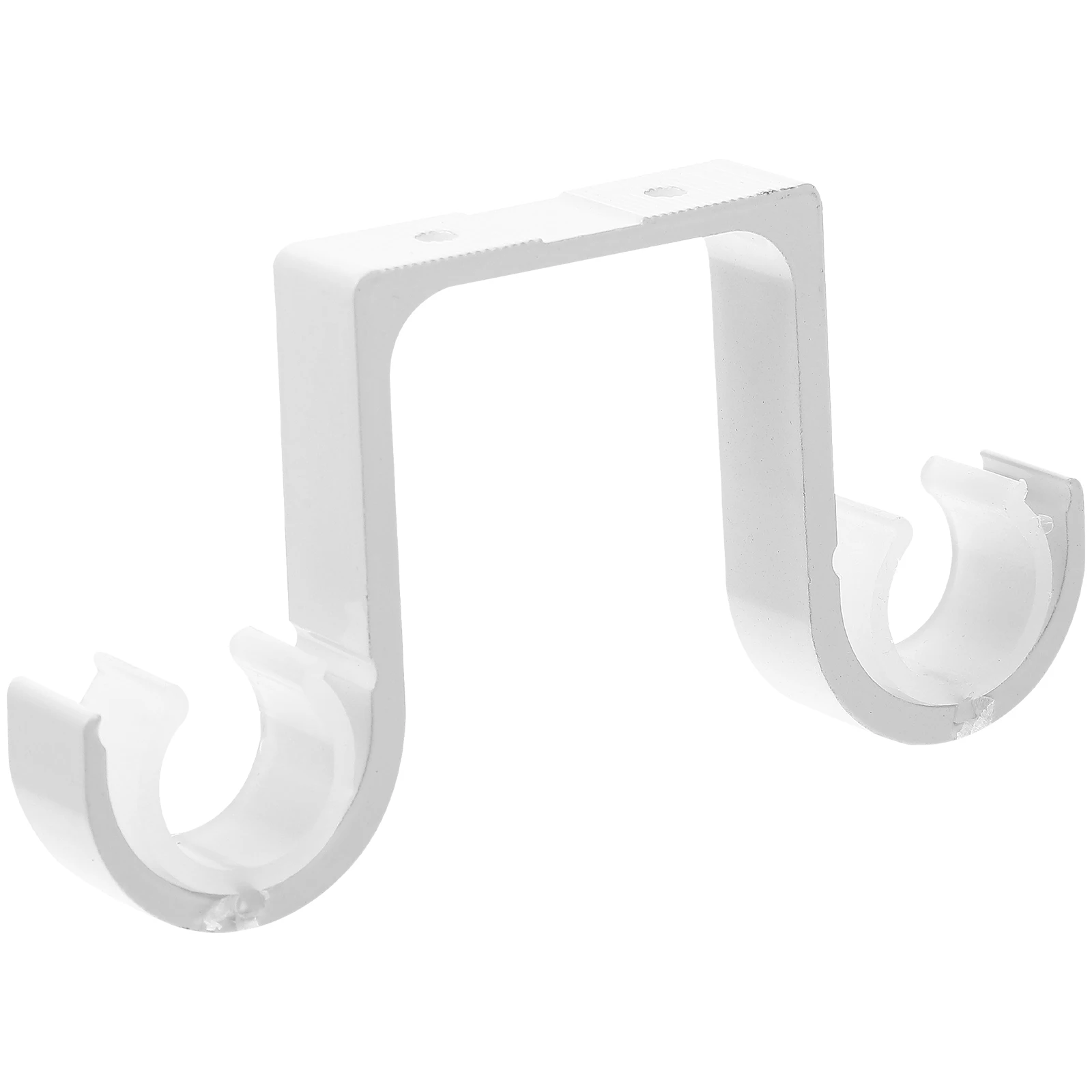 

1pcs Curtain Rod Bracket Heavy Duty Rust Resistant Ceiling Mount Drapery Racks White Metal Home Decoration Accessories