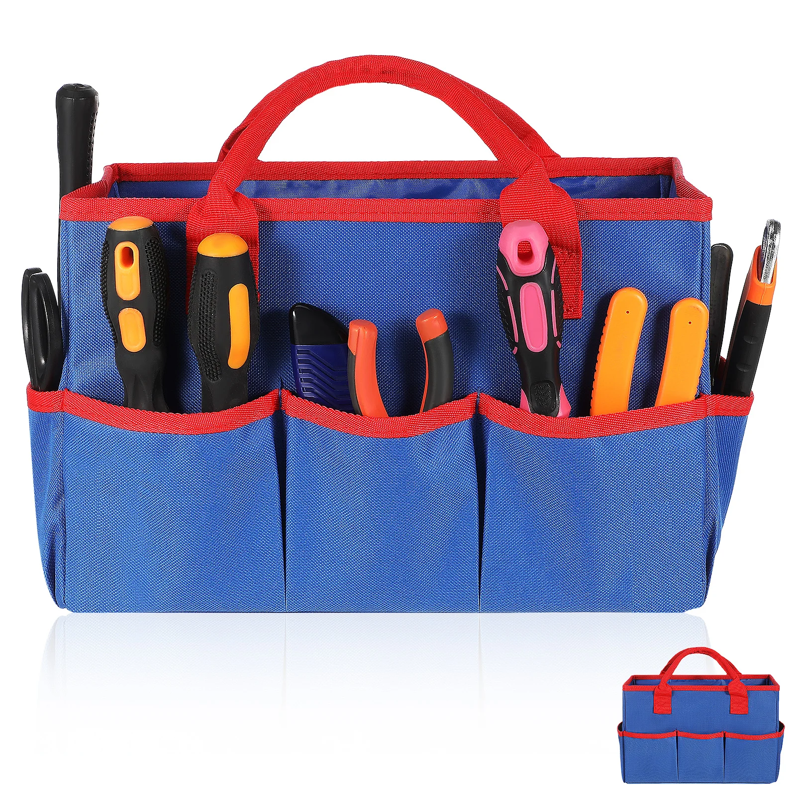 

Oxford Cloth Tool Storage Bag Multiple Pockets Heavy Duty Portable Hand ganizer Tote Gardening Electricians Paint Work