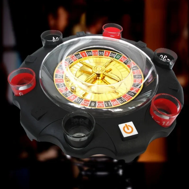 Electric Drinking Game Set Bar Entertainment KTV Russian Roulette Adult Party Casino Style 6 Blackjack Gifts