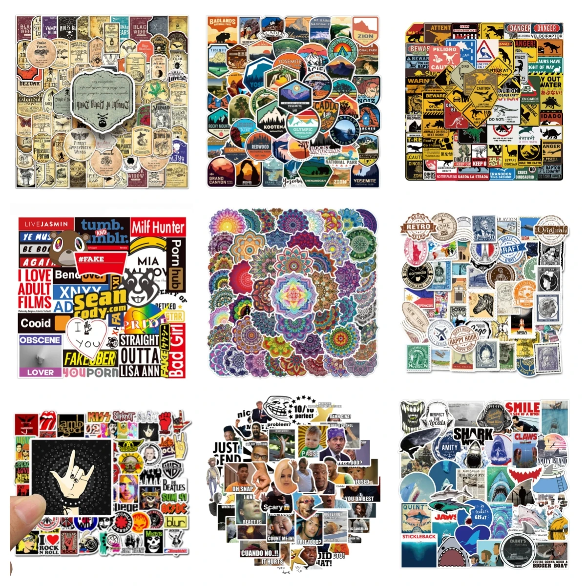 10/30/50PCS New National Park Collection Sticker DIY Graffiti for Luggage Laptop Guitar Skateboard Ipai Sticker Wholesale