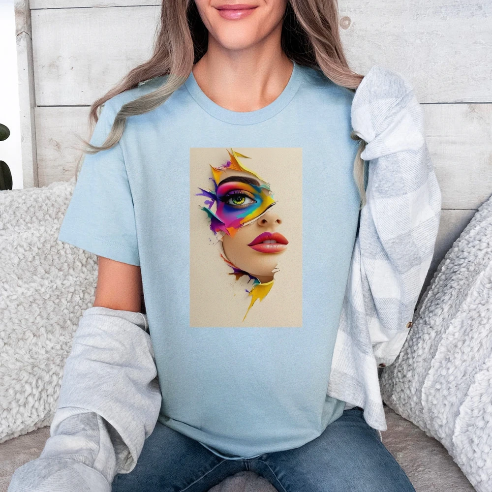 

Vintage Casual Short Sleeve T-Shirt - Retro Design, Soft Cotton, Crew Neck, Distressed Details for Trendy Look, Comfortable