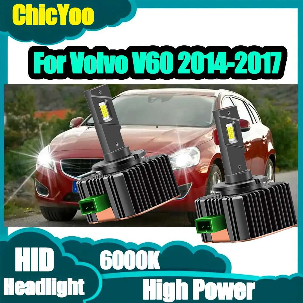 

2CPS Высокомощные 30000LM Canbus светодиодные фары 120 Вт Plug and Play ксеноновые HID лампы 12 В 24 В для Volvo V60 2014 2015 2016 2017