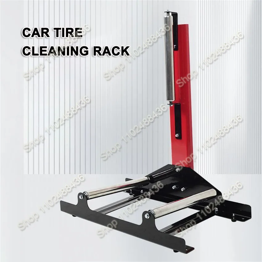 

Car Detailing Rolling Wheel Stand Tire & Wheel Detailing System Automotive Cleaning Tools Equipment Rim&Tire Cleaner Stand