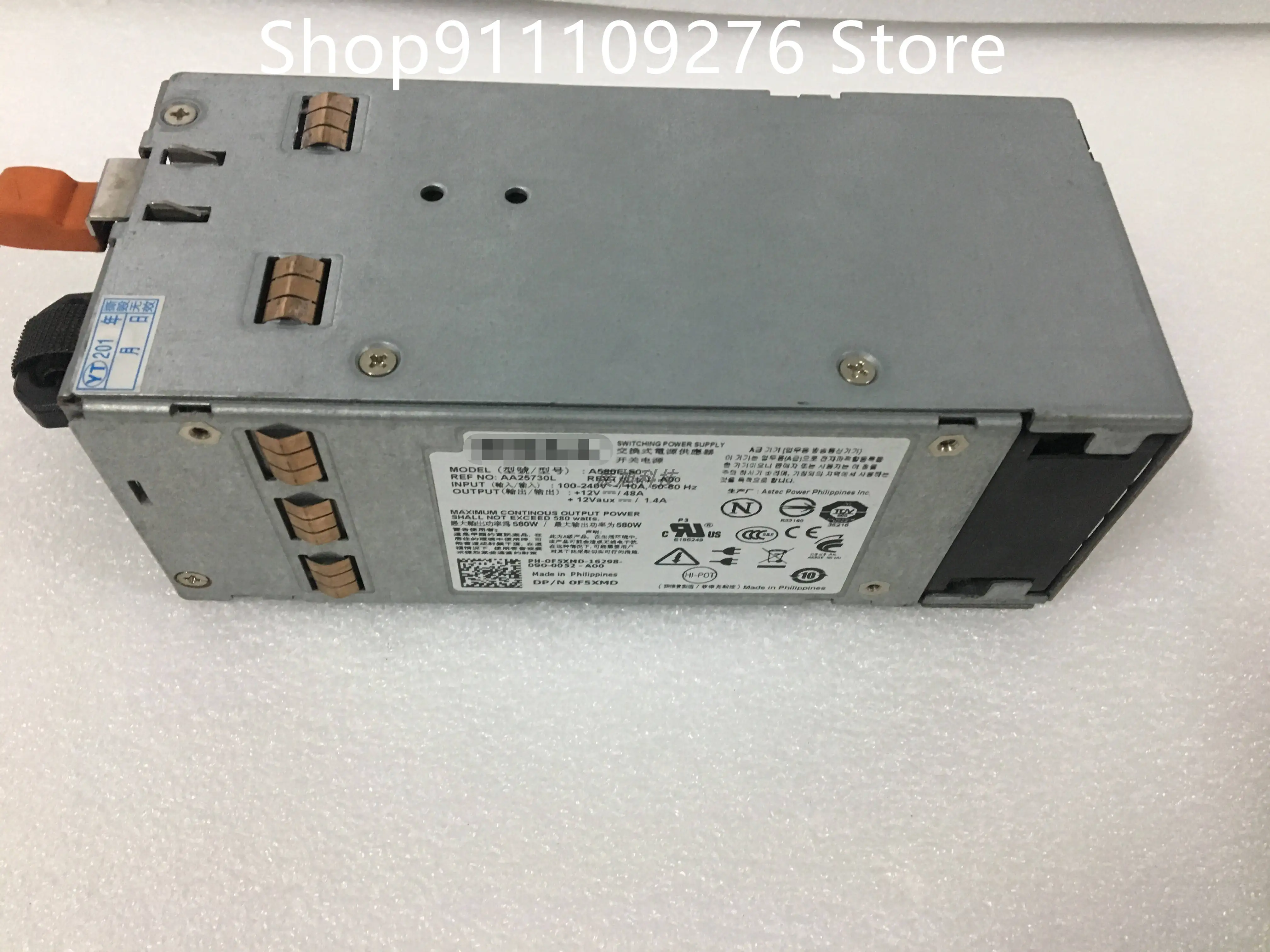 

Original PSU for DELL T410 server power supply A580E-S0 D580E-S0 MAX 580W