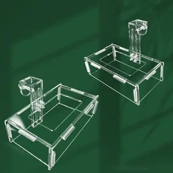 Hanging Fish Feeder Tray Anti-Drifting Floating Feeding Ring Acrylic Fixed-point Fish Food Feeder Aquatic Aquarium Accessories