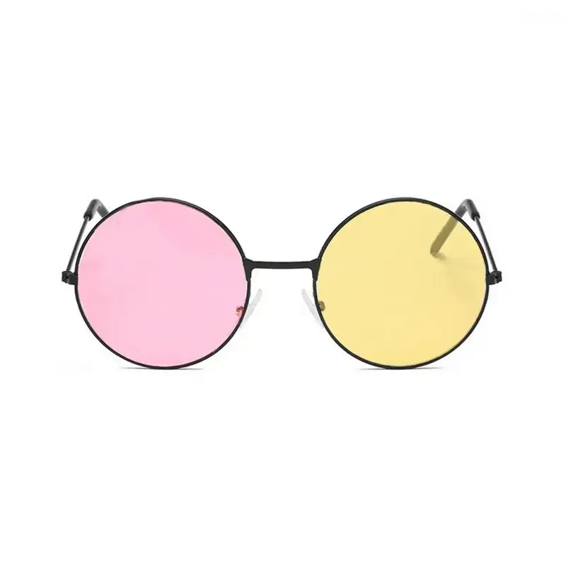 Cosplay Men Spamton Glasses Boss Spamton Cosplay  Mixed Color Sunglasses Cos Prop Round Frame Sunglasses Halloween Prop