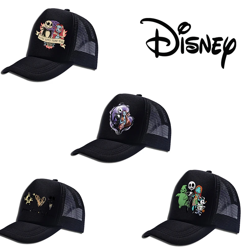 

Disney's The Nightmare Before Christmas Jack Sally Printed Kids Baseball Cap Cartoon Hat Children's Funny Casual Hat Peaked Cap