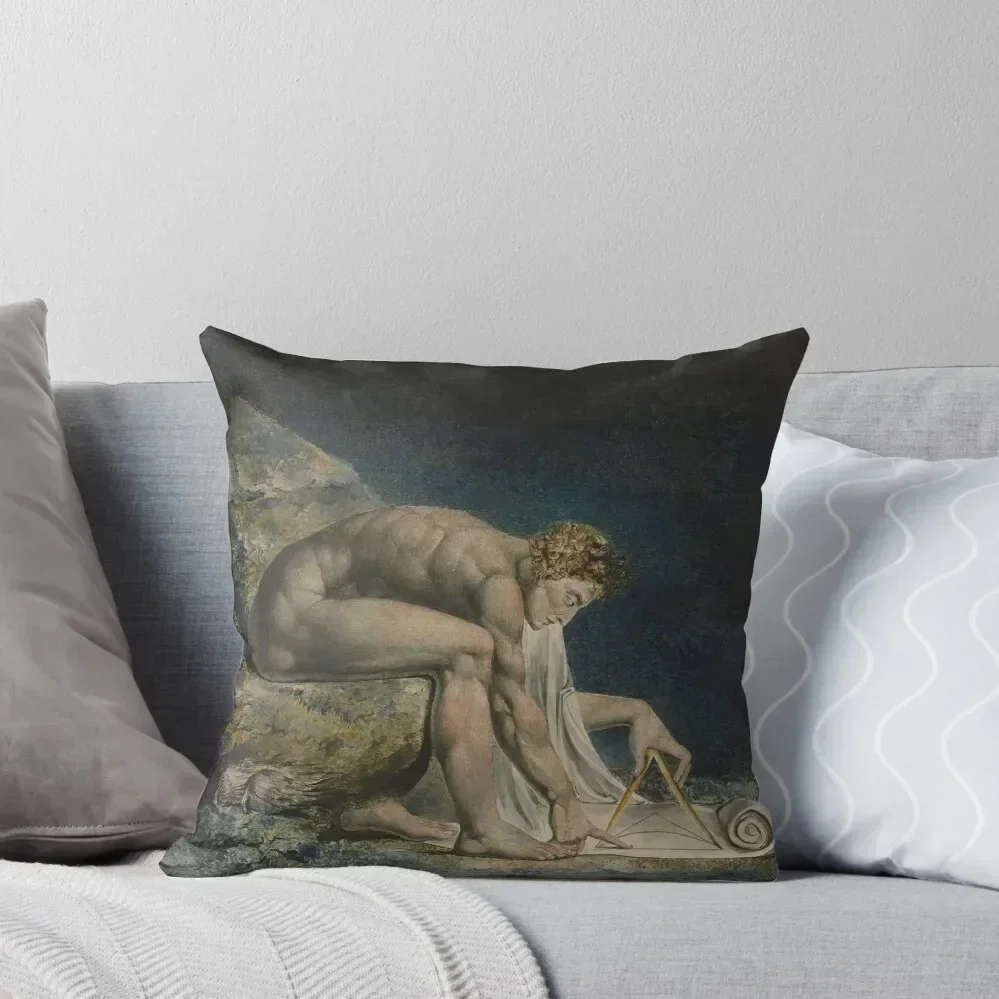 HD Newton, by William Blake HIGH DEFINITION Throw Pillow Couch Pillows Cushion Cover Luxury pillow