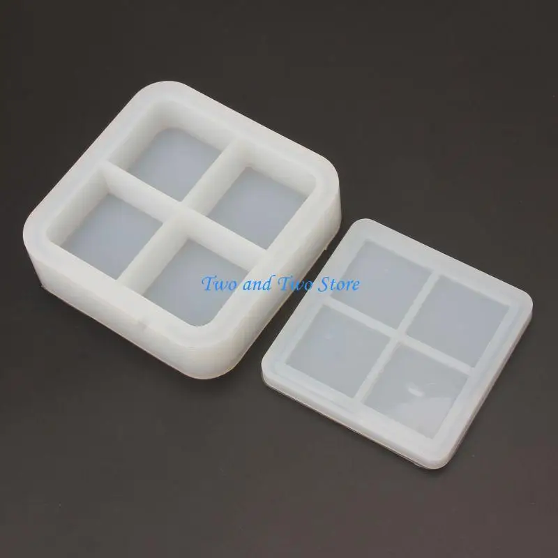 

HX6F DIY прозрачная динамическая жидкость квадратный мешок с зыбучим песком силиконовая форма литье из смолы ремесло