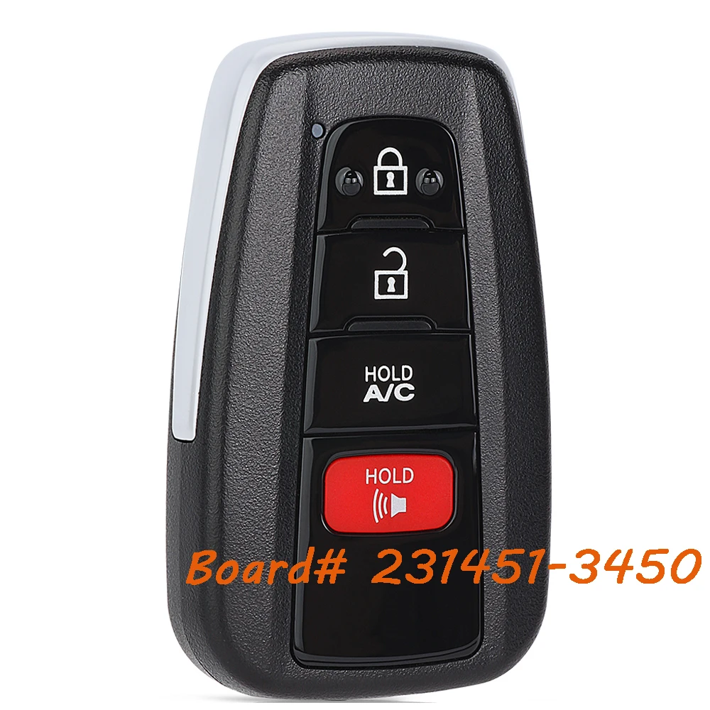 

KEYECU 231451-3450 Smart Remote Key Fob for Toyota Prius Prime 2019 2020 2021 2022 HYQ14FLA 314.3MHz