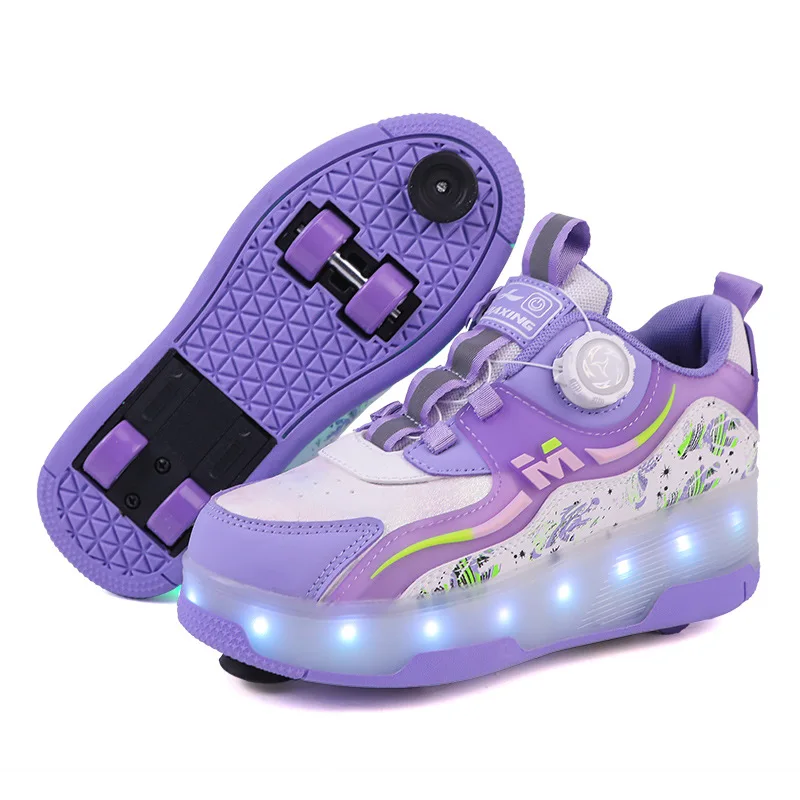 Students Led Lights Roller Skating Board Shoes Children's Birthday Gift Shoes Boys And Girls' Party Shoes Christmas Gifts