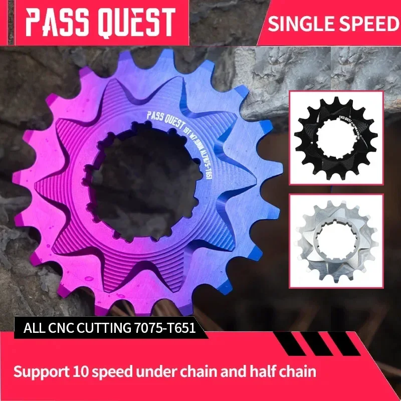 PASS QUEST single bike kit freewheel spacer kit single k7 Flywheel For 8/9/10 speed Soil Slope Bicycle Sstreet Climbing Bike