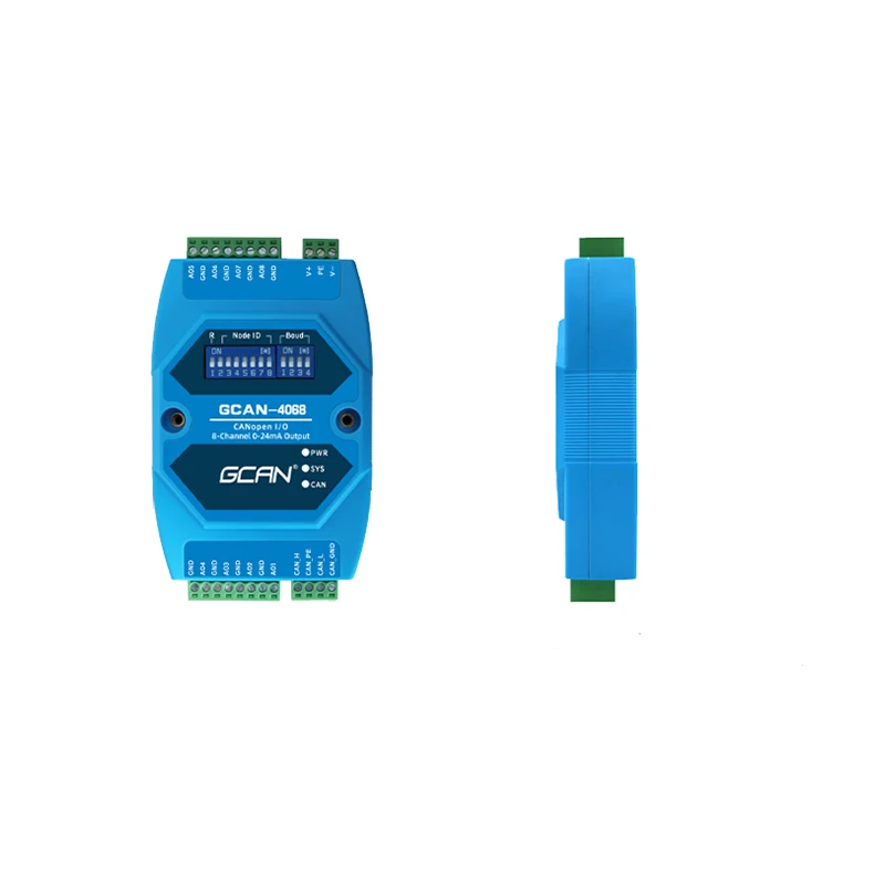 

1-Channel CANopen Interface 8-Channel 4-20MA Current Output IO Coupler for CAN Industrial Automation Control System1-Channel CAN