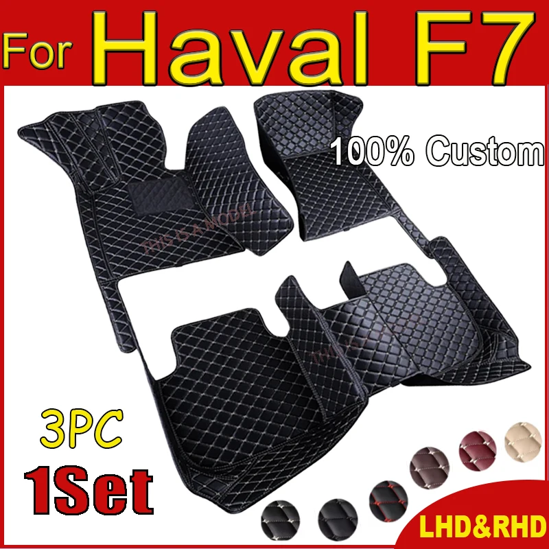 

Car floor mats for haval F7 2019 2020 2021 Custom Auto Foot Pads Automobile Carpet Cover Interior Accessories