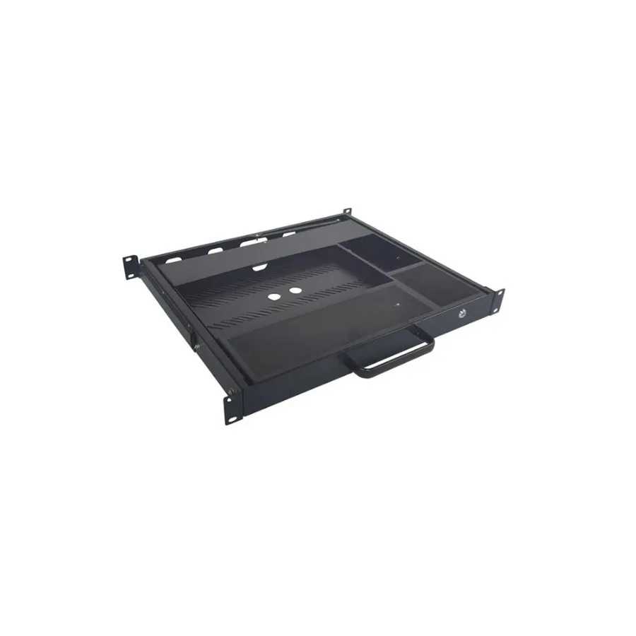 1U keyboard drawer, rack-mounted industrial keyboard and mouse drawer, car cabinet server tray