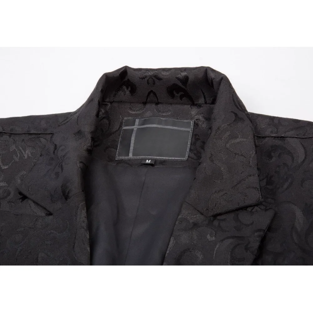 Mens Gothic Steampunk Double Breasted Vest Brocade Waistcoat, Casual Jackets and Coats, For Daily Wear, Halloween Stage, Party