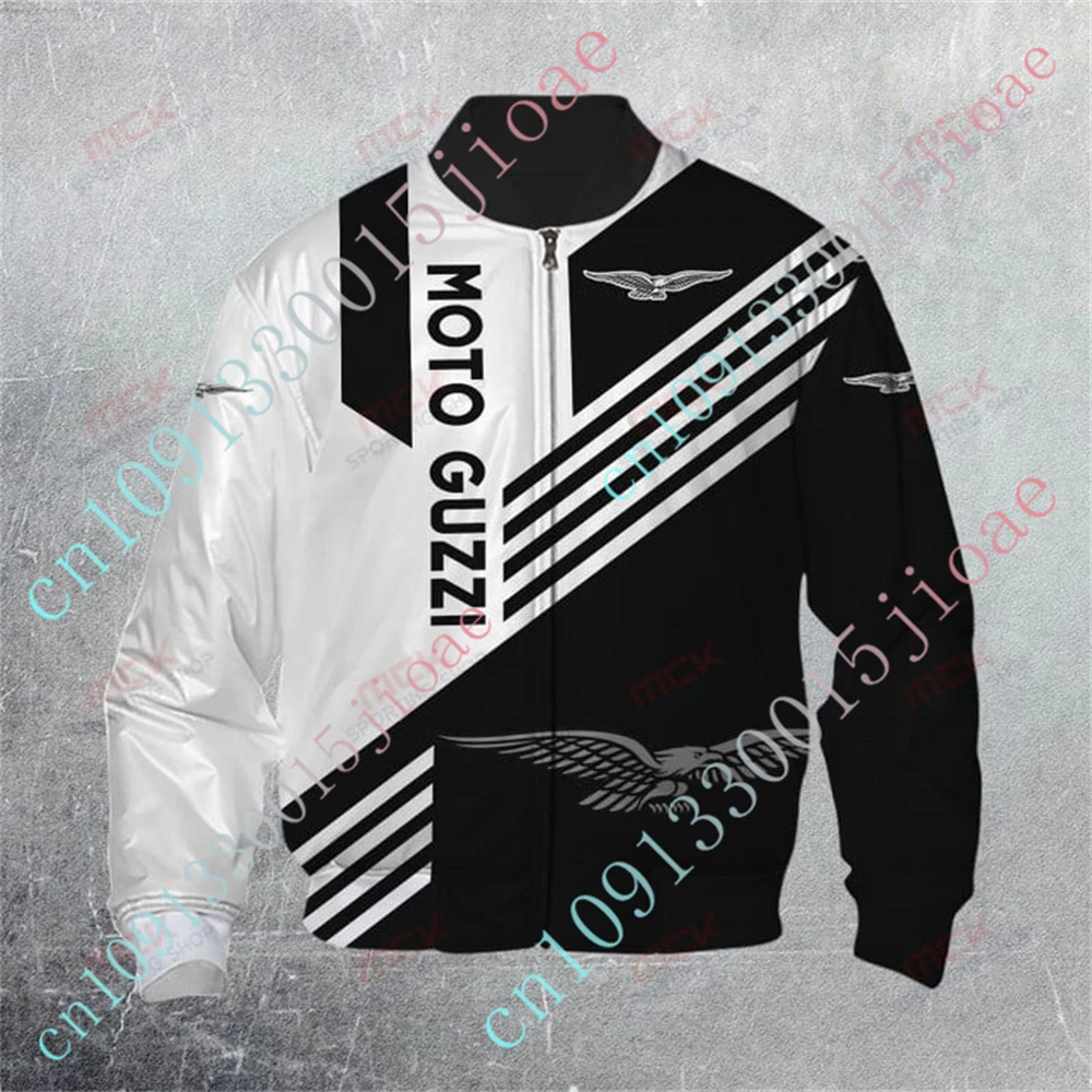 

Moto Guzzi Jackets For Men's Clothing Bomber Jacket Thick Coat Techwear Baseball Uniform Harajuku Parkas Windbreaker Custom Logo