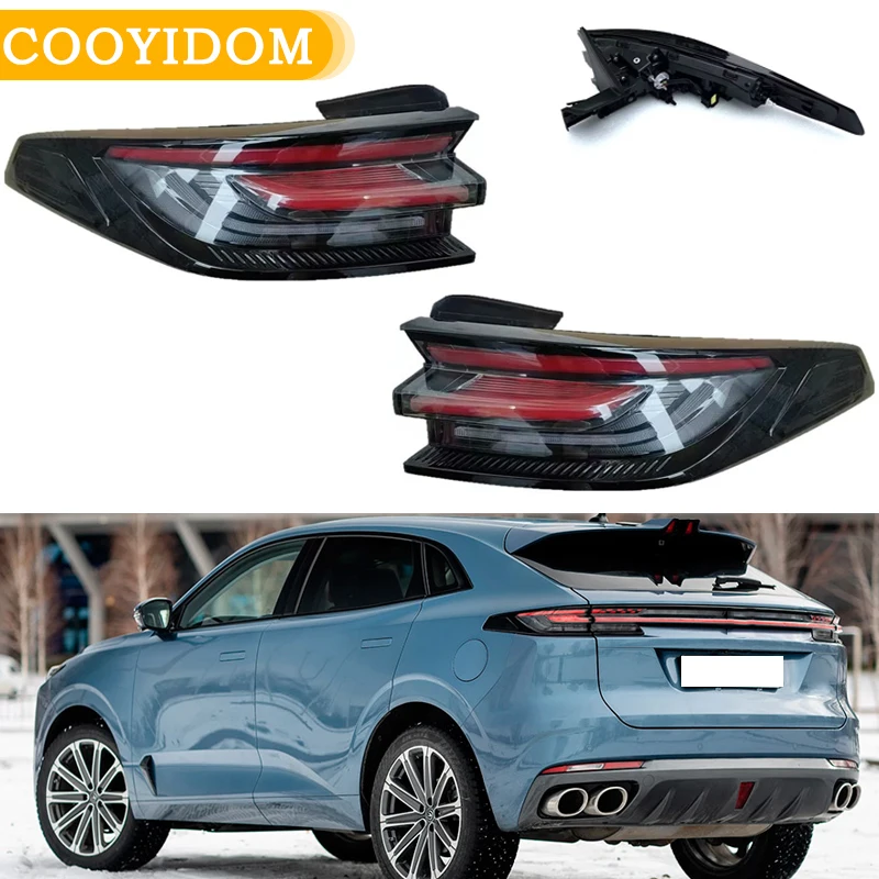 Outer LED Car Rear Bumper Tail Light For Changan UNI-K UNIK 2021-2023 Tail Lamp Brake Light Turn Signal Light Car Accessories