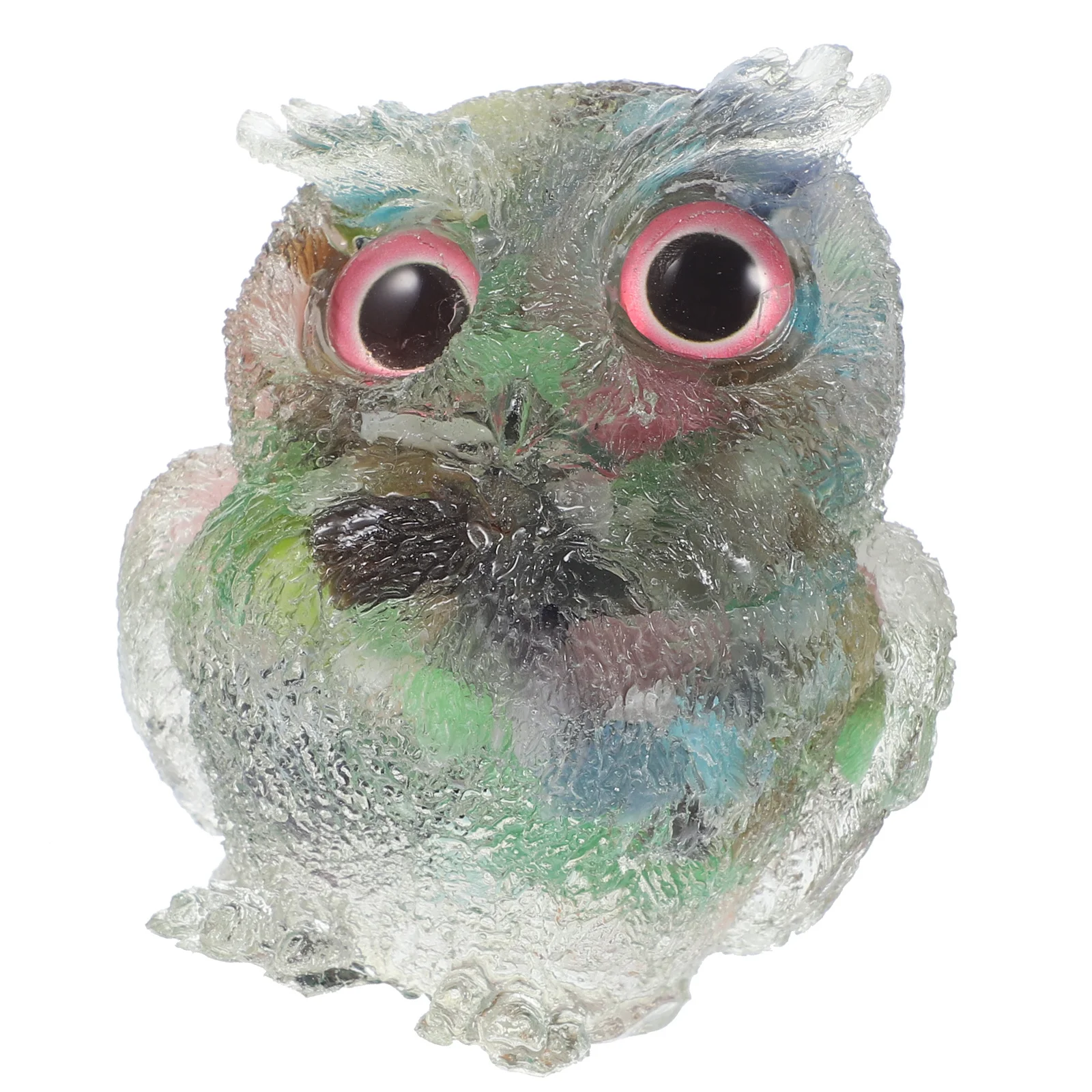 Кристаллическое украшение в форме совы, декоративный элемент для дома