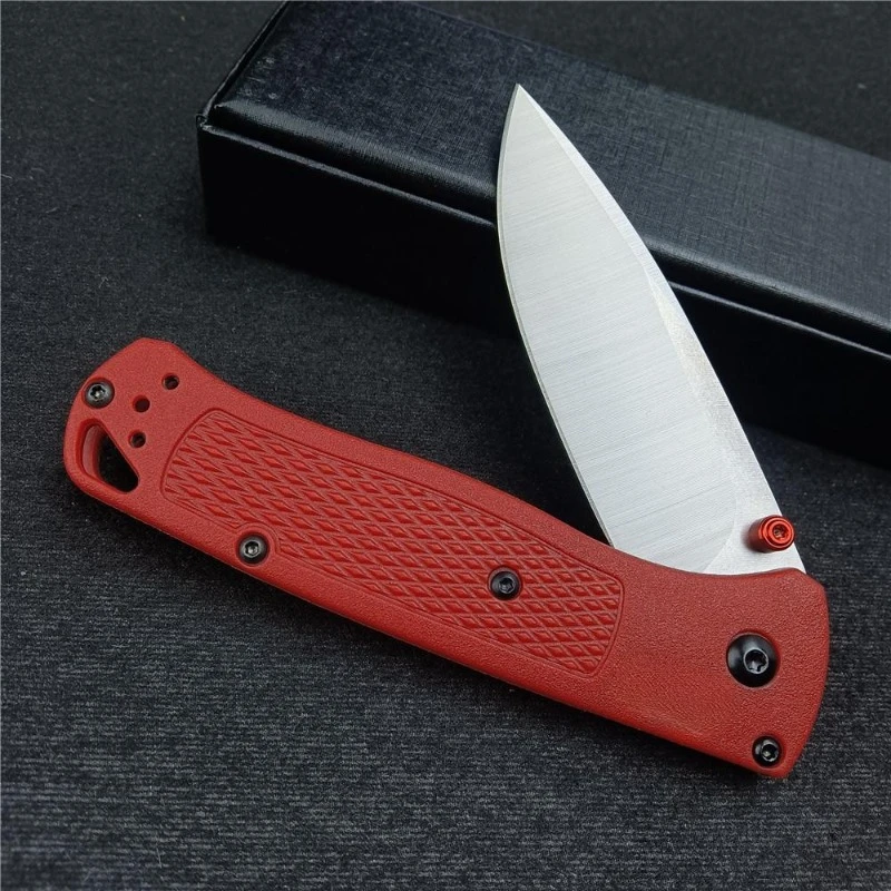 Folding Pocket Knife 535 Bugout 440C Steel Blade Nylon Fiber Handle Outdoor Tool Camping Portable High Hardness Sharpness